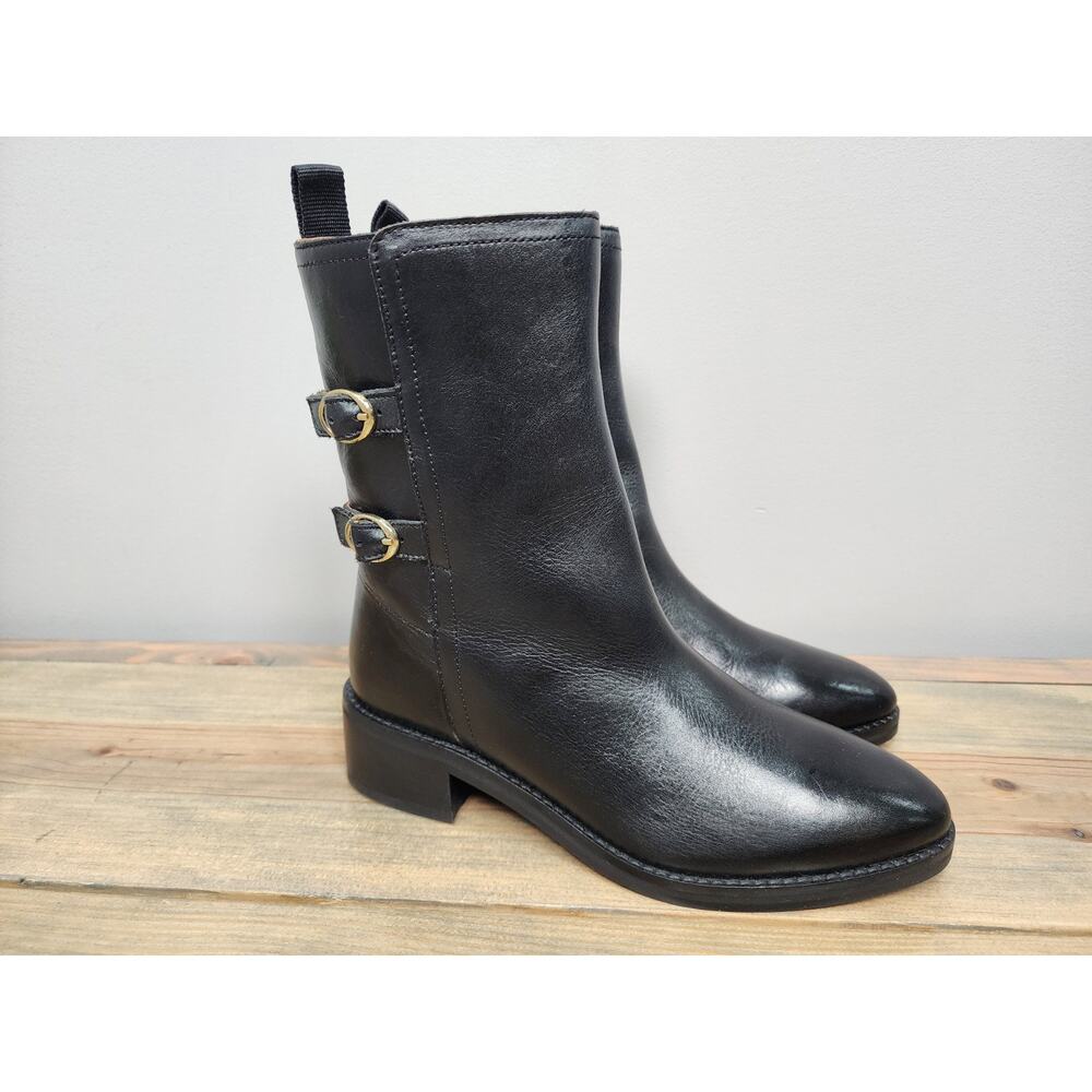 Banana Republic Moto Style Leather Boots Size 6